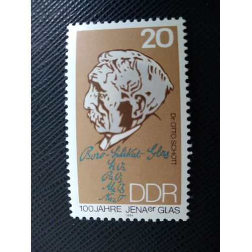Timbre Allemagne / Rda Yt 2482 Dr Otto Schott (1851-1935) 1984 ( 150306 )