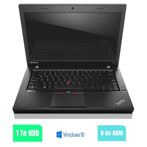 LENOVO L450 - 8 Go RAM - 1000 HDD - Windows 10 - N°170260