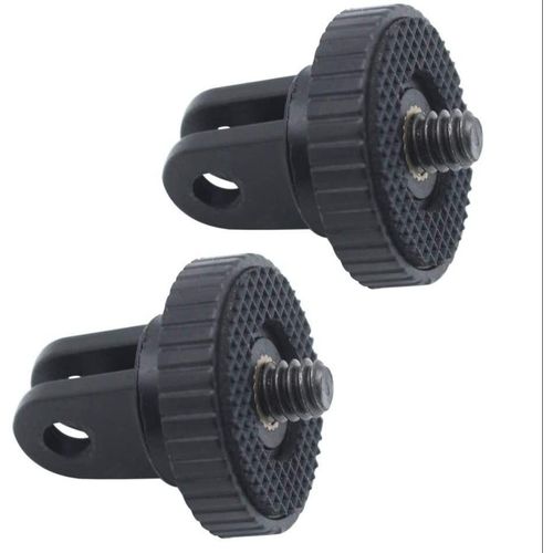 2pcs Adaptateur De Fixation Pour Trépied Pour Action Cam Adaptateur 1/4" Pour Appareil Photo 1/4 Filetage Trépied Adaptateur Pour Gopro/Hero Série Sport Camera ? Noir