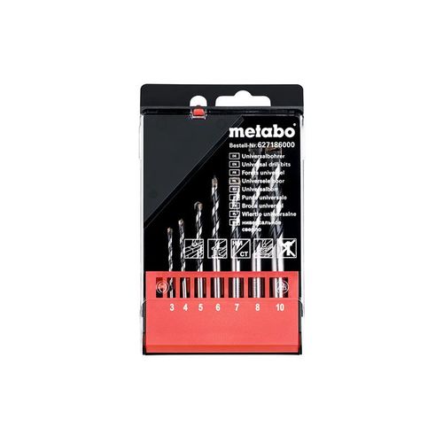 Metabo Coffret de forets universels, 7 pièces, Ø 3-10 mm - 627186000