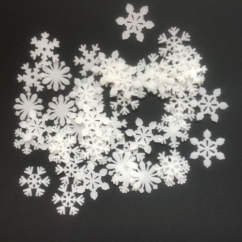 Autocollant Mural Flocon De Neige Blanc, Étiquette Fluorescente Pour Bébé, Stickers Muraux Amovibles Pour Enfants, Décoration De La Maison, Art Mural, 50 Pièces/Lot