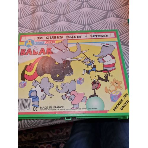 20 Cubes Images + Lettres Babar 1990