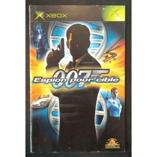 007 James Bond Espion Pour Cible - Notice Officielle - Microsoft Xbox