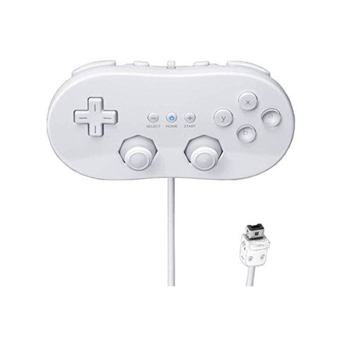 Manette Plate Classic Pro Pour Nintendo Wii, Wii U - 1,20 M  Blanc - Straße Game