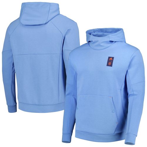 Sweat À Capuche Adidas New York City Fc 2023 Player Travel Pour Homme, Bleu Clair