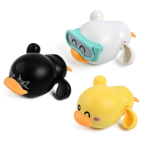 Lot De 3 Bebe Bain Jouet Canards Jouets De Bain Remonter Flottants Jeu D'eau Canard Jeux Piscine Cadeau Pour Bébés 1 2 3 An