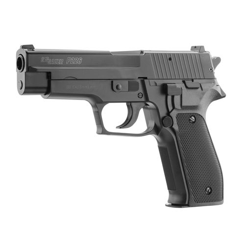 Replique Pistolet A Bille Sig Sauer P226 Spring Abs Noir Culasse Metal 0.5 Joule Kwc Pr1206 Airsoft