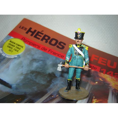 Les Heros Du Feu N° 142 Pompier Cobra : Le Marin Pompier Grande Tenue Italie Venise 1812