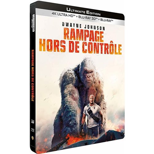 Rampage - Hors De Contrôle - Ultimate Edition - 4k Ultra Hd + Blu-Ray 3d + Blu-Ray + Copie Digitale - Boîtier Steelbook