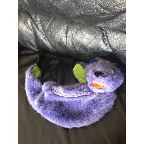 Doudou Peluche Chat Violet Banane Ikea Vintage