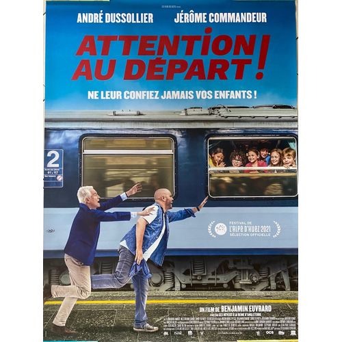 Attention Au Départ - 2021 - Jérôme Commandeur - 116x158cm - Affiche / Poster Envoi En Tube