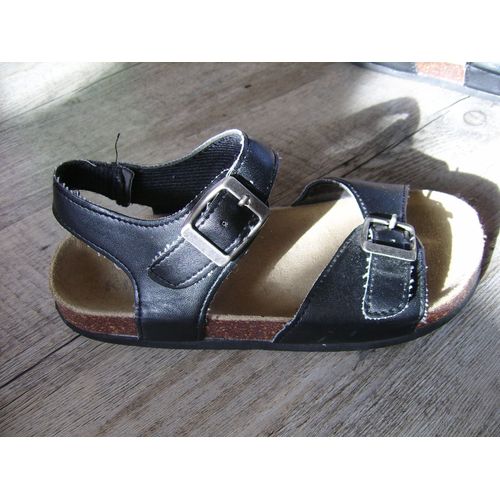 Sandalettes Avec Semelle En Liège Kiabi - Taille : 33 - Couleur : Noir