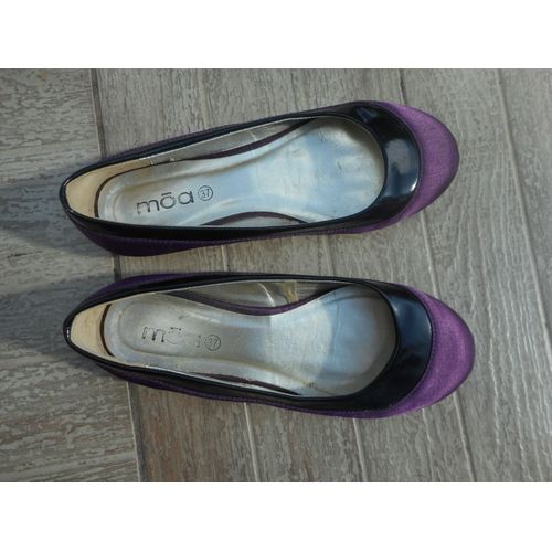 Ballerines Moa 37 Violet /Noir