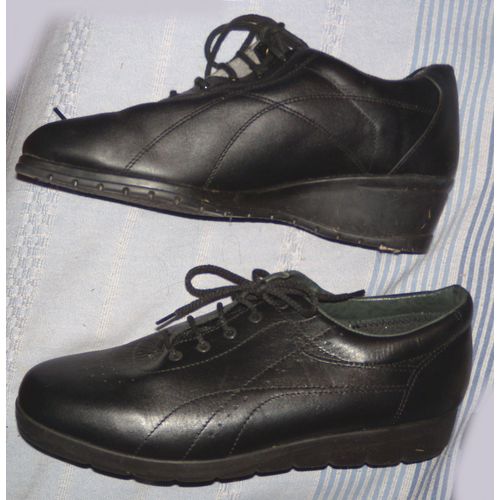 Chaussures Confortables Derbies Hauteurs Talons Différentes Pour Handicap - 40