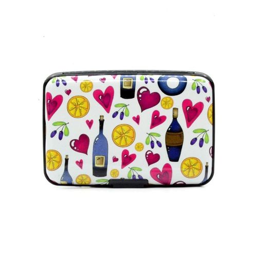 Portefeuille En Aluminium Pour Hommes Et Femmes, Porte-Cartes À Motif Flamant Rose, Boîte À Cartes