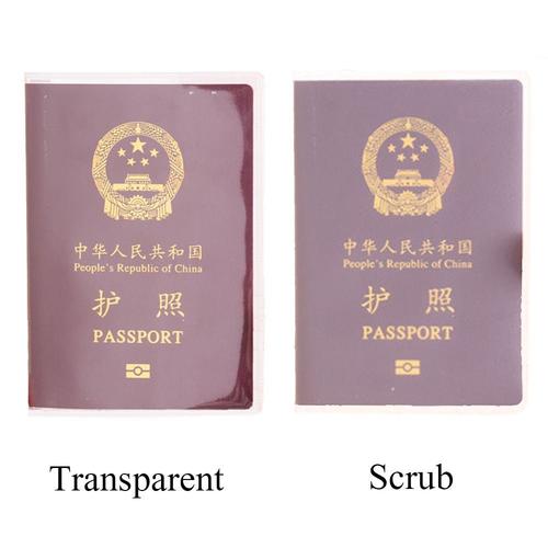 Sac De Passeport En Pvc Transparent, 2 Pièces, Pochette De Voyage, Étanche, Anti-Salissure, Carte D'identité, Business