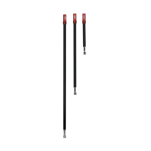 Jeu de porte-embouts longs à bague de verrouillage extra-fine, 3 pcs