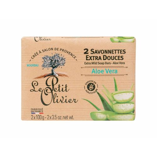 Le Petit Olivier 200g Aloe Vera Savon Extra Doux, Savon Solide