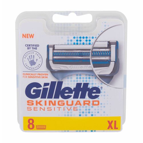 Gillette 8pcs Skinguard Sensitive, Lame De Rechange