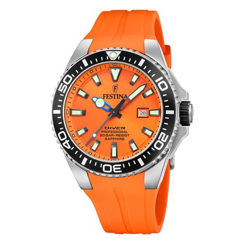 Montre Homme Festina Caoutchouc Orange Festina Montre-Bracelet The Originals Uf20664/4