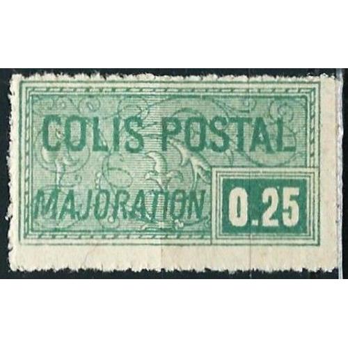 France 1926, Beau Timbre Pour Colis Postal Majoration, Yvert 78, 25c. Vert, Neuf* - Sans Gomme.