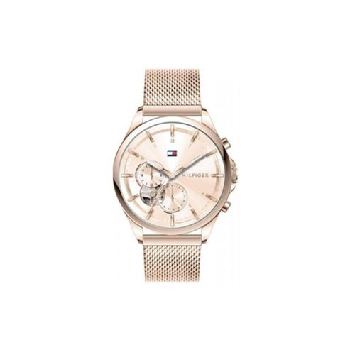 Tommy Hilfiger Quinn Montre Femme Multifonction Acier Milanais Doré Rose 1782486