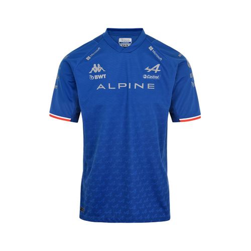 T-Shirt Enfant Kappa Kombat Fernando Alonso Bwt Alpine F1 Team Officiel Formule 1