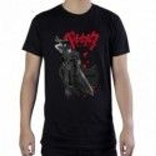 Berserk - T-Shirt Noir Guts Logo Rouge Taille S