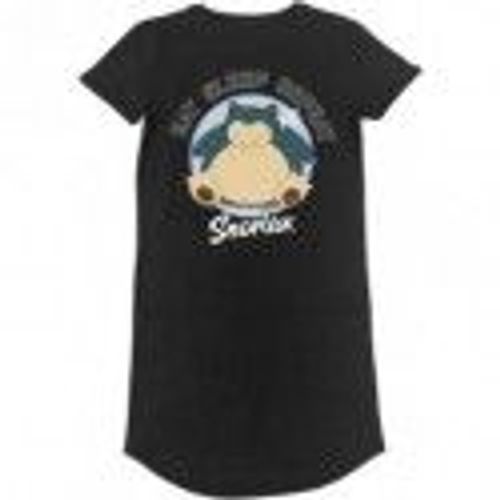 Pokémon Ronflex - Eat, Sleep, Repeat Femme Robe Courte Noir Xl 100% Coton