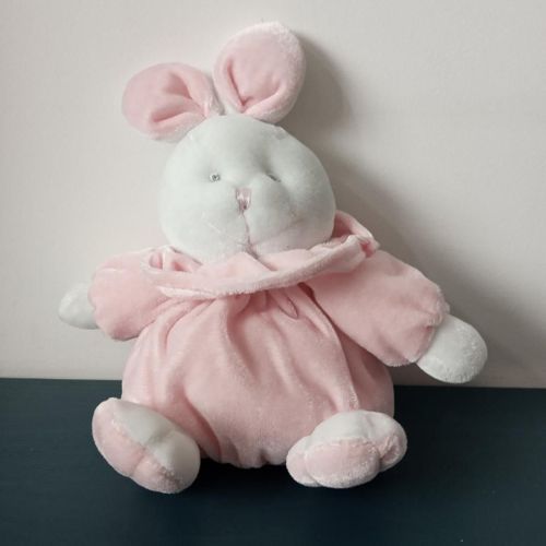 Doudou Lapin-Souris Boule Grelot Rose Brillant Gipsy