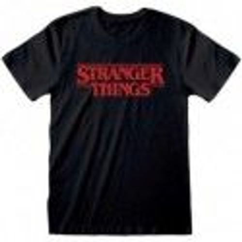 T-Shirt Stranger Things - Logo, Xxl, Noir