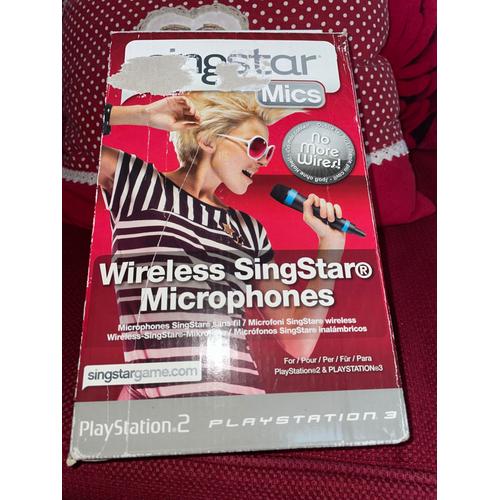 Micro Microphones Sans Fil Singstar Pour Ps2/Ps3 Et Ps4