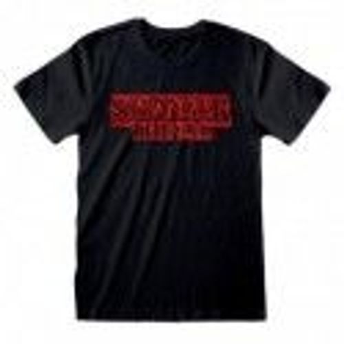 Stranger Things T-Shirt Logo Homme Noir