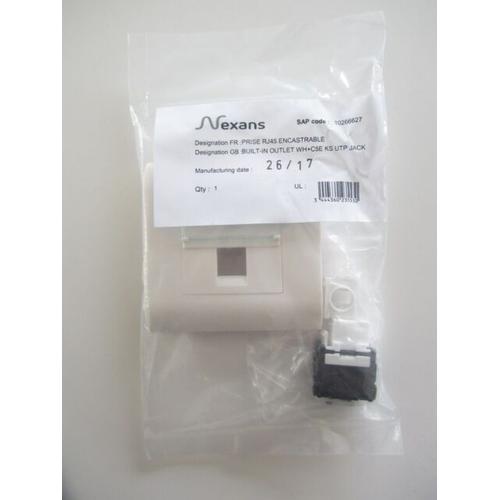 Prise Rj45 encastrable Nexans