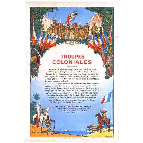 Affiche Troupes Coloniales