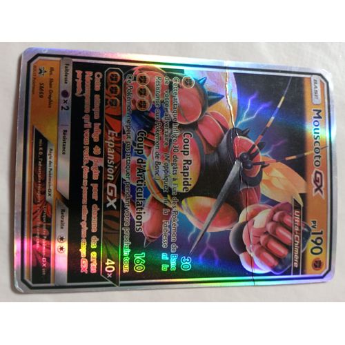 Carte Pokemon Mouscoto Gx, Pv 190, Sm69