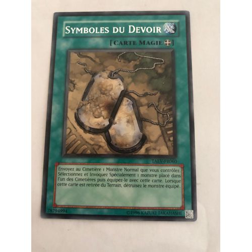 Symboles Du Devoir Taev-Fr060 Rare