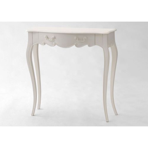 Petite Console Blanc Cassé Apolline 80x25 Acajou