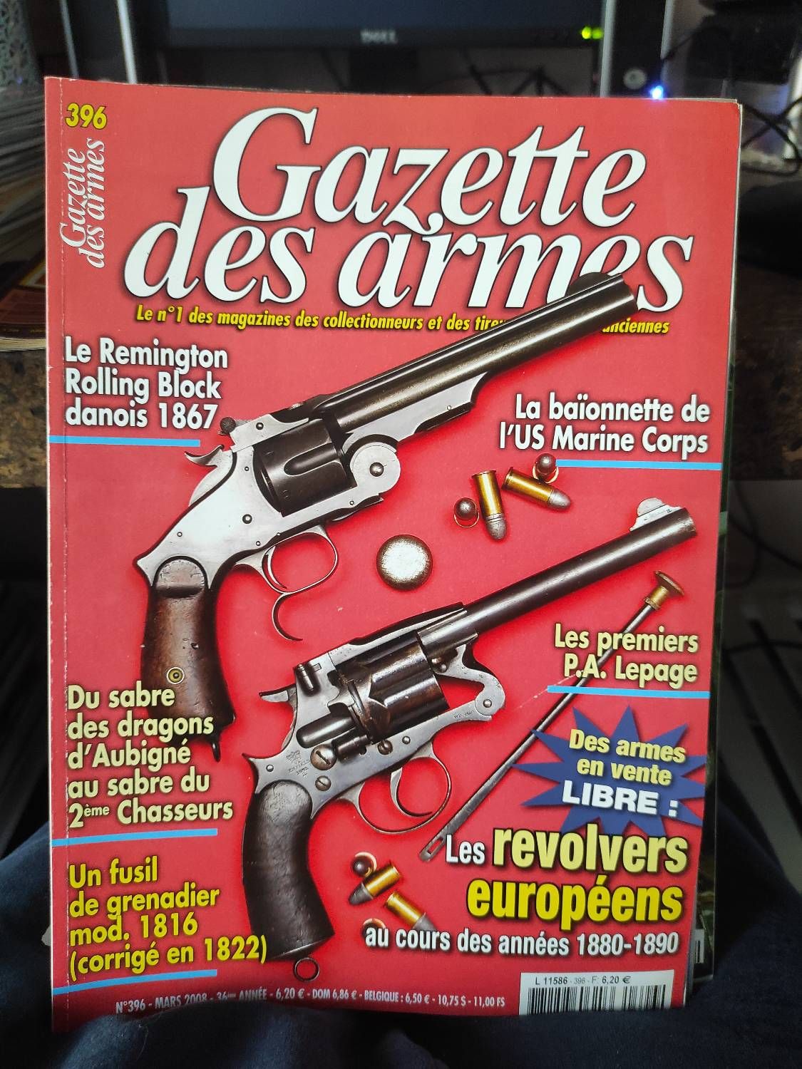 GAZETTE DES ARMES 396 REMINGTON ROLLING BLOCK 1867 BAIO DE US