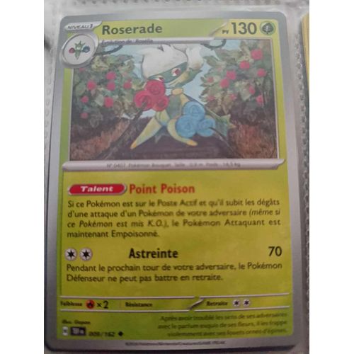 Peu Commune - Pokemon - Forces Temporelles - Roserade 9/162