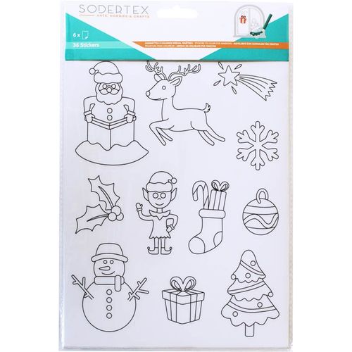 Gommettes Noël Transparentes À Colorier 66 Pièces