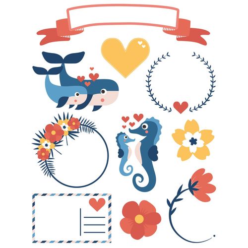 Gommettes Décalcomanie Textile Et Papier Cadeaux 60 Pièces