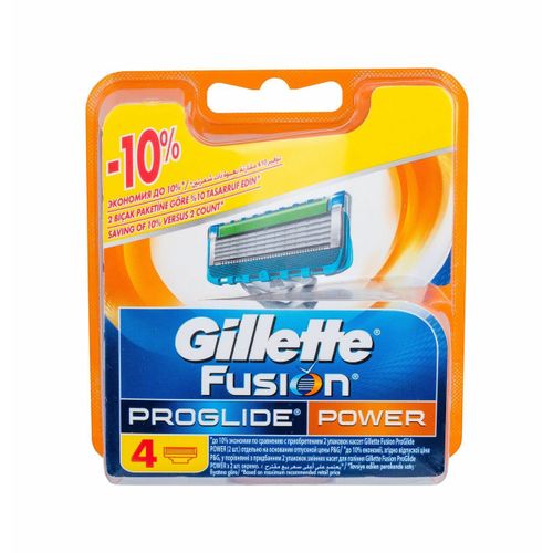 Gillette 4 Pcs Fusion Proglide Puissance, Remplacement De Coupe Bord