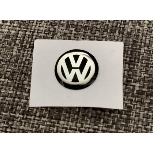 logo sticker Autocollant VW Volkswagen 10mm noir télécommande clé