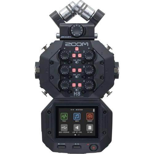Zoom H8 - Enregistreur de terrain 12 pistes - microphone XY - 4x entrées XLR et 2x XLR combo