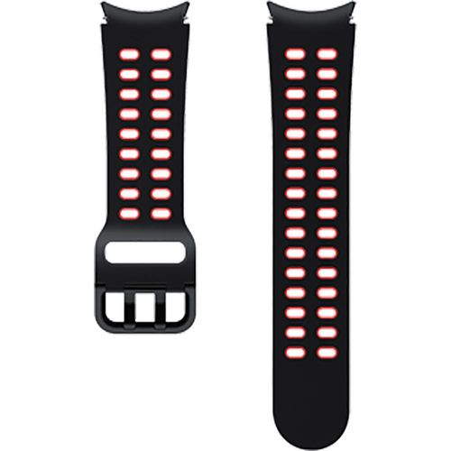 Samsung Et-Sxr86 - Bracelet Pour Montre Intelligente - Small/Medium - Noir, Rouge - Pour Galaxy Watch4, Watch4 Classic
