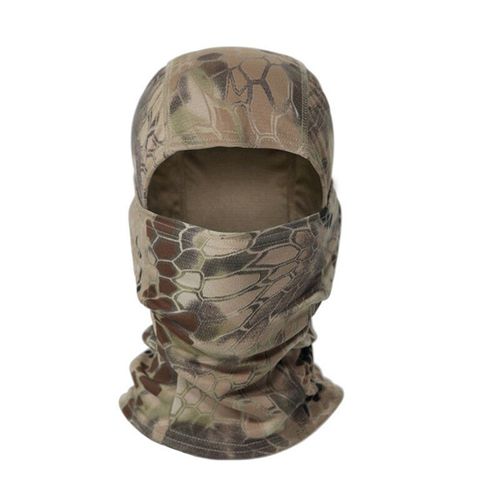 Cagoule Dulcamsolomon Pour Homme,Facial Complet,Écharpe Magique Multifonctionnelle,Casquette De Cyclisme,De Chasse En Plein Air,Cou - Type Yellow Python
