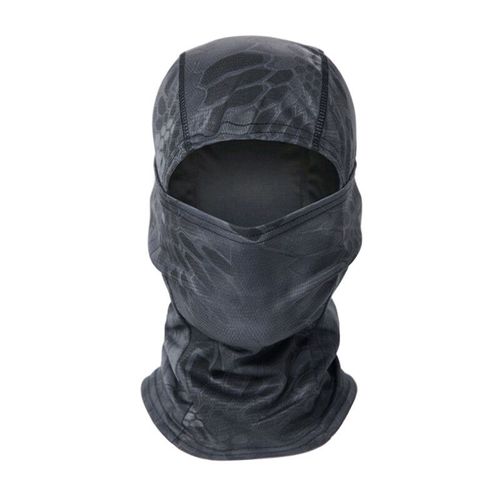 Cagoule Dulcamsolomon Pour Homme,Facial Complet,Écharpe Magique Multifonctionnelle,Casquette De Cyclisme,De Chasse En Plein Air,Cou - Type Black Python