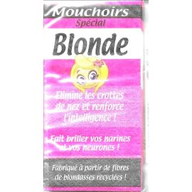 Paquet De Mouchoirs "Spécial Blonde