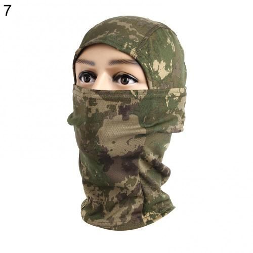 Cagoule Tactique Multicam,Couverture Complète De ,,Cyclisme,Armée Airsoft,Chapeau De Chasse,Camouflage,Écharpe D'extérieur #T